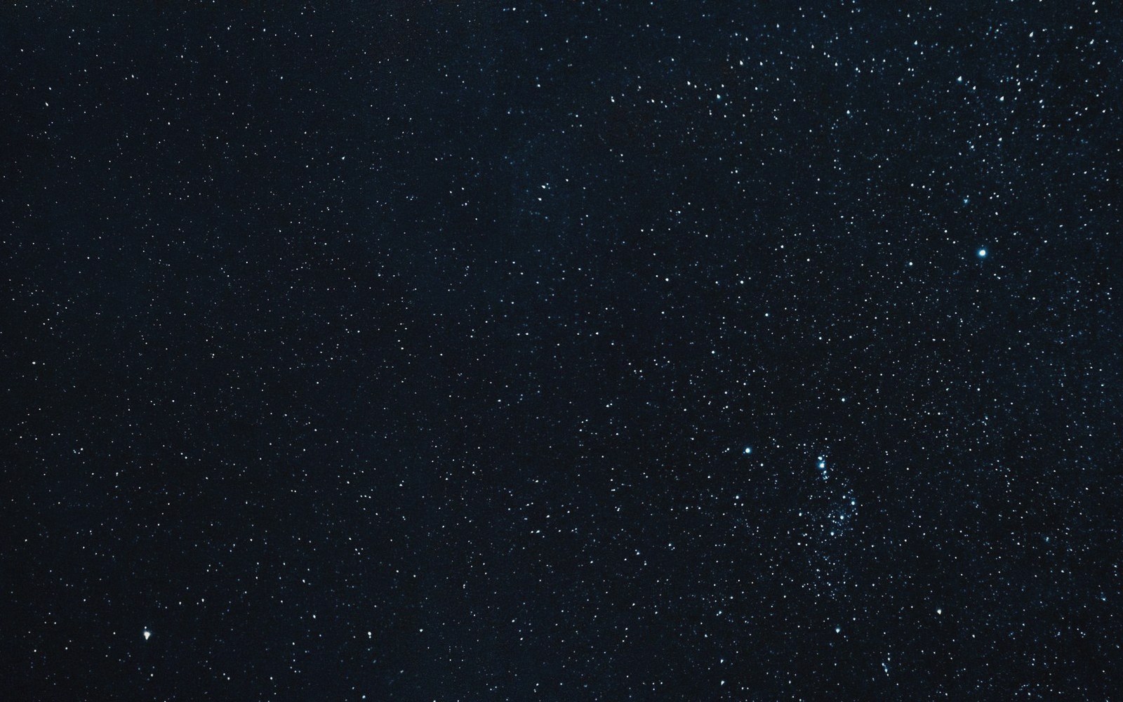 Countless stars scattered across a dark night sky